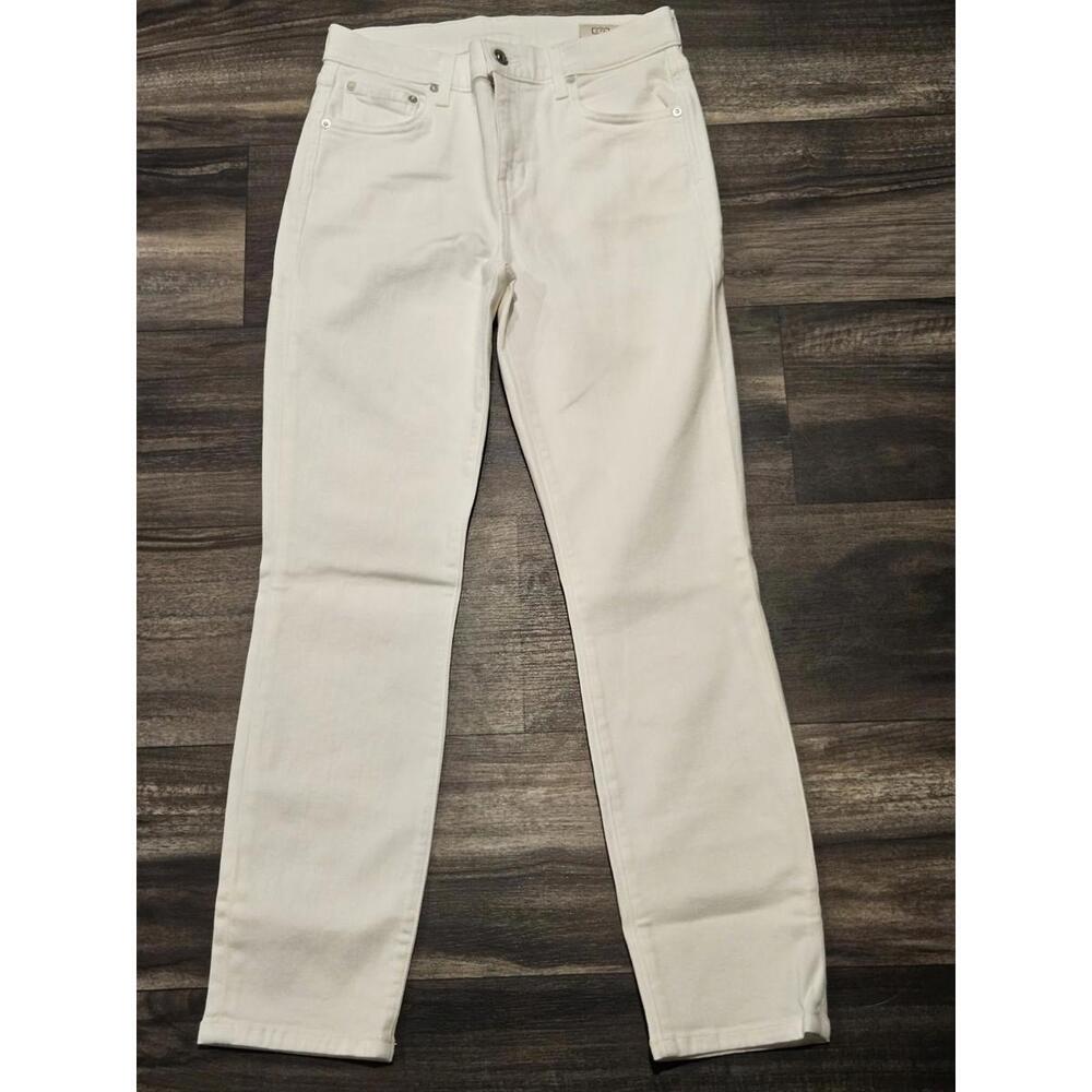 AYR Women's The Stir Premium Slim Straight Leg White Denim Jeans - Size 28